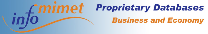 Includes industrial business transactions (acquisitions, mergers and joint-ventures); balance of payments; commercial opportunities; economic impact of new technologies; exchange and interest rates; investments; import and export data; jobs and wages; market studies and trends; product prices and sales statistics; production and consumption; stock exchange data; strategies for competitiveness.